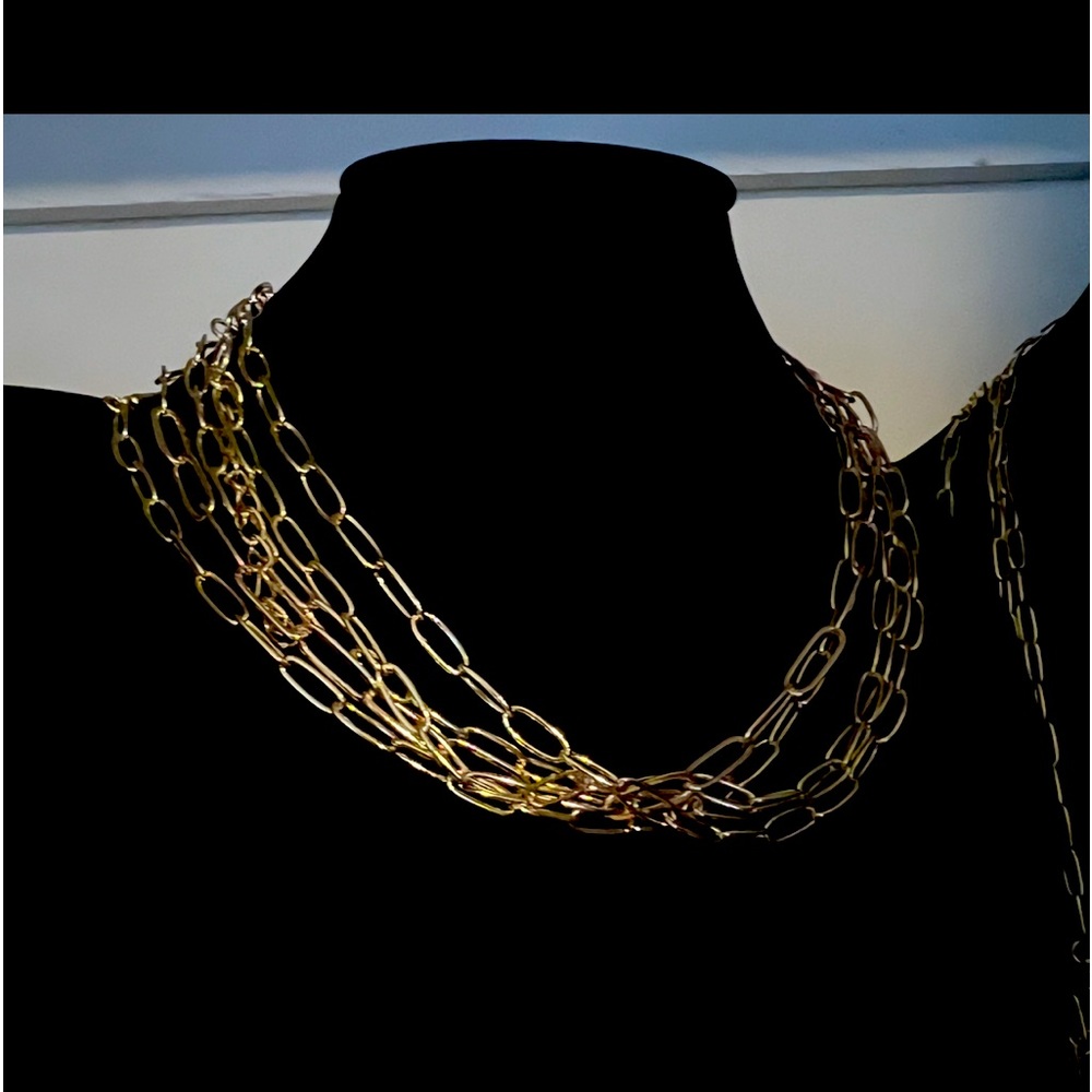 Paper clip necklaces 10k gold plated I have plenty